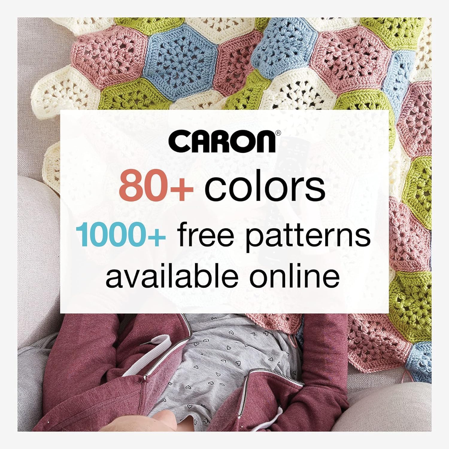 Caron Simply Soft Speckle White Sage Yarn - 3 Pack of 5oz/141g - Acrylic - #4 Worsted (Medium) - 235 Yards - Knitting & Crochet - Image 5